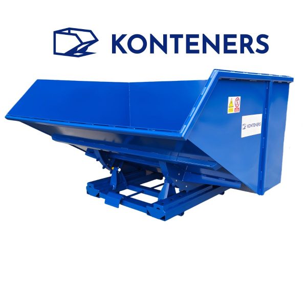 Kontener samowyładowczy KS2000 - 2m3- dźwignia + zderzak