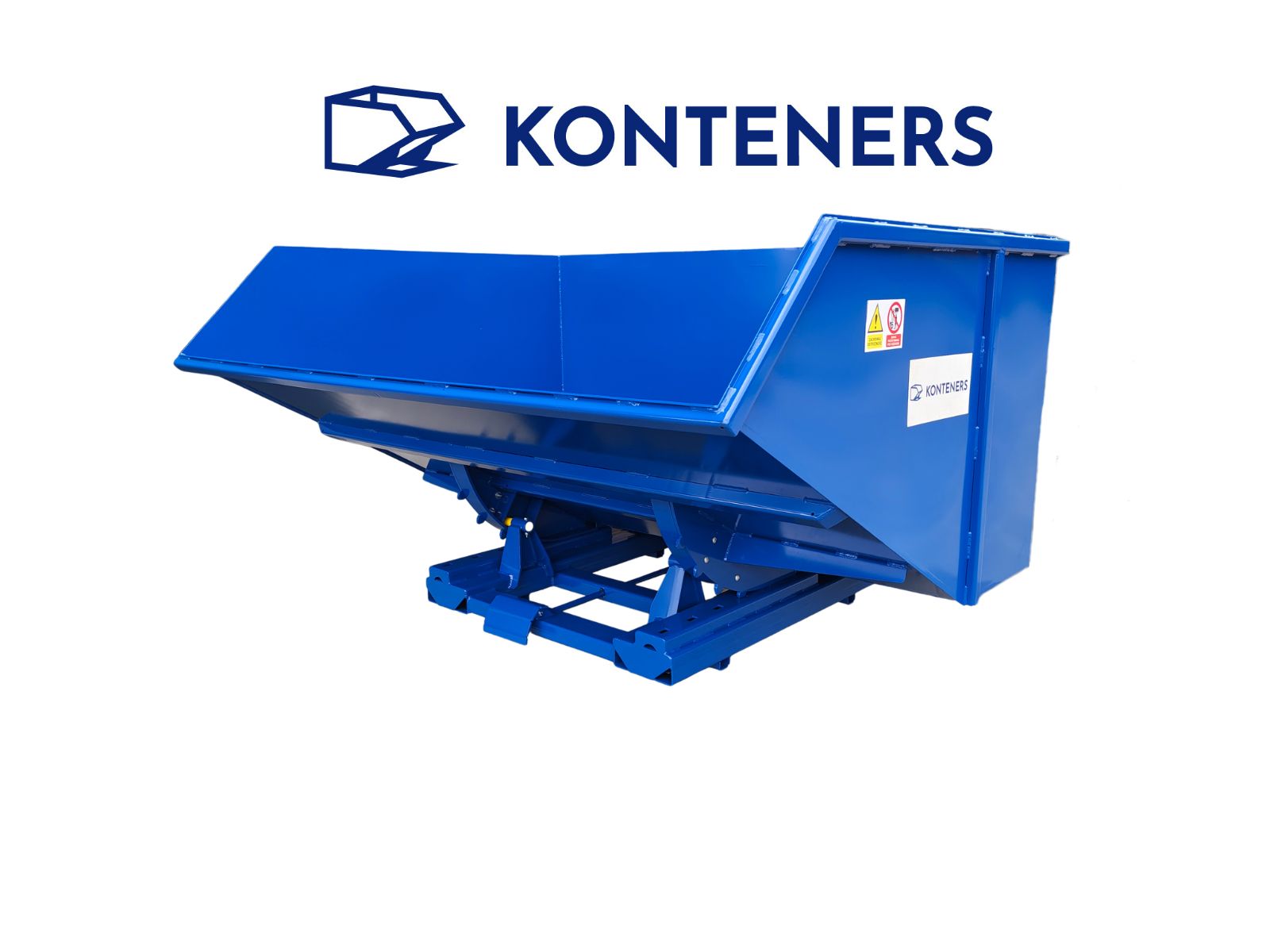 Kontener samowyładowczy KS2000 - 2m3- dźwignia + zderzak