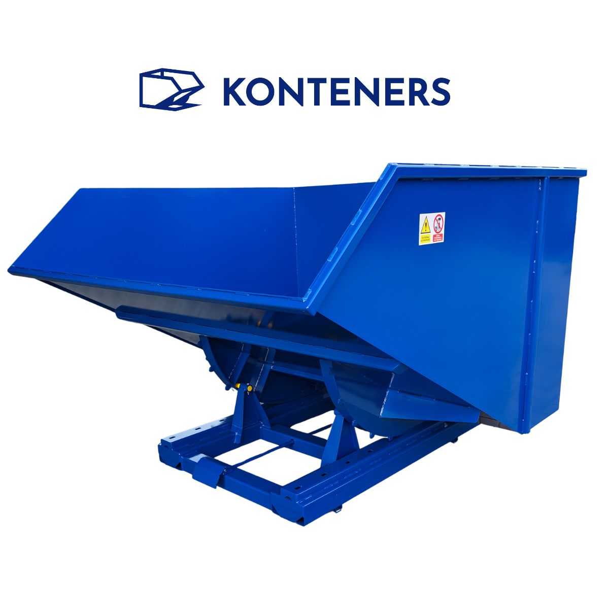 Kontener samowyładowczy KS3100 - 3,1m3 dźwignia + zderzak