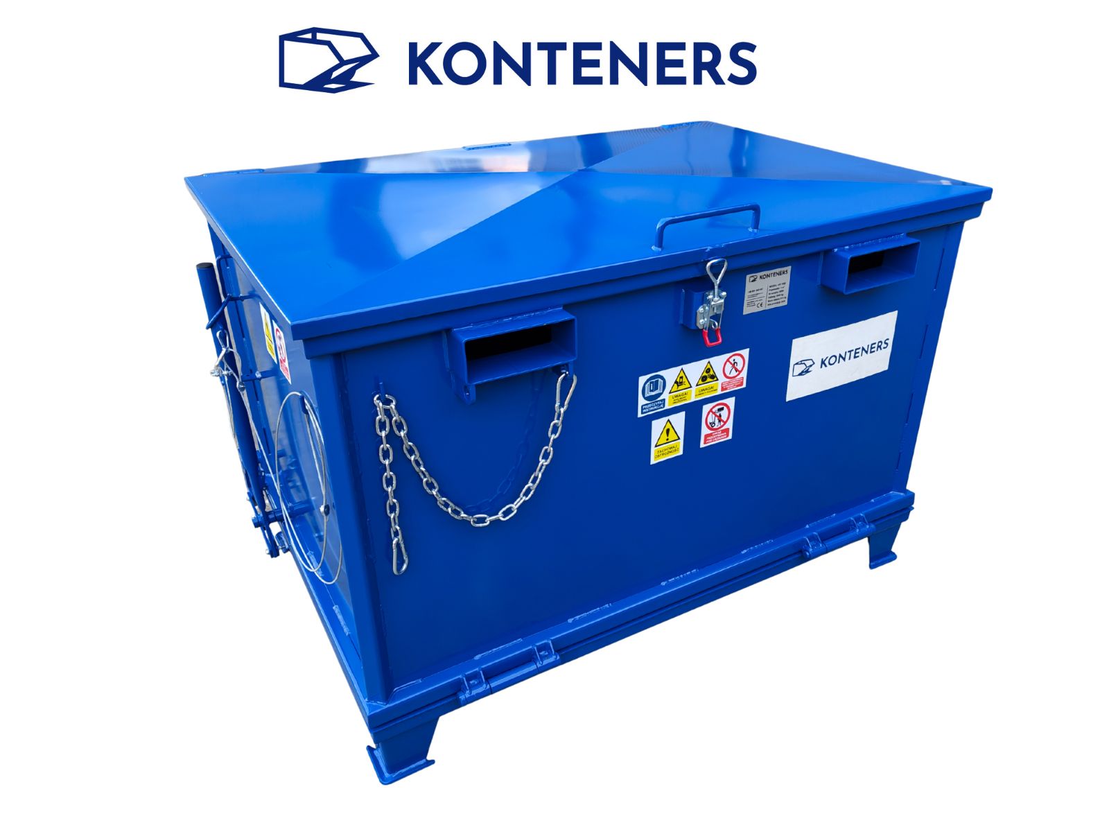 Kontener z otwieranym dnem KD1000 z pokrywą górną Kontener z otwieranym dnem KD1000 z pokrywą górną
