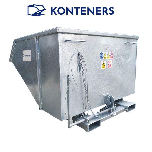 Kontener samowyładowczy KS 1500 - dźwignia OCYNKOWANY